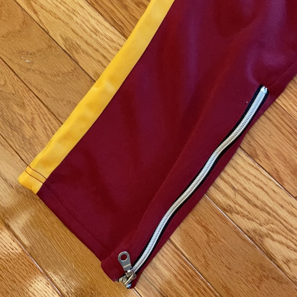 NWT Seven Souls 7S men’s tri-colored joggers, polyester, zippered pockets - Picture 2 of 11